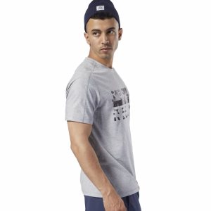 Reebok One Series Training Speedwick T Shirt Herren - Grau - DE 807-SZR